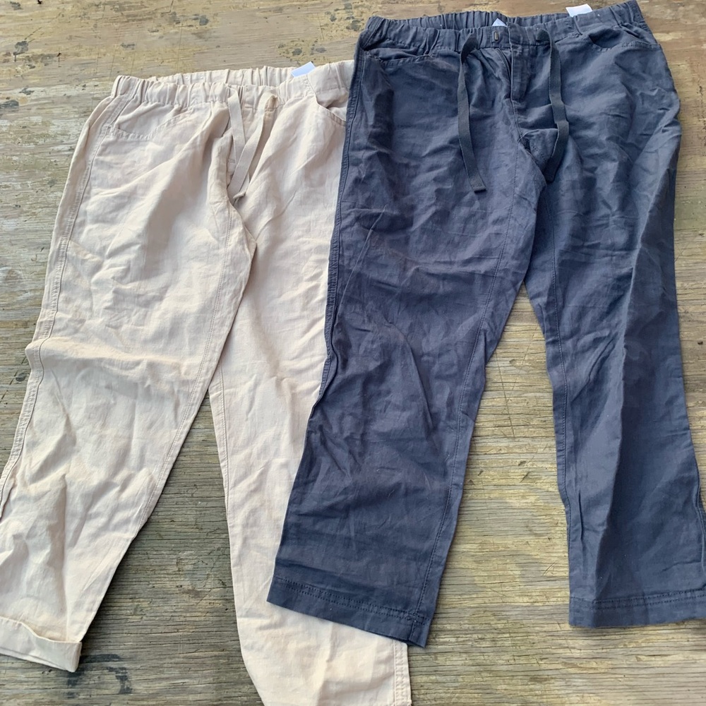 Columbia linen pants with draw string size medium